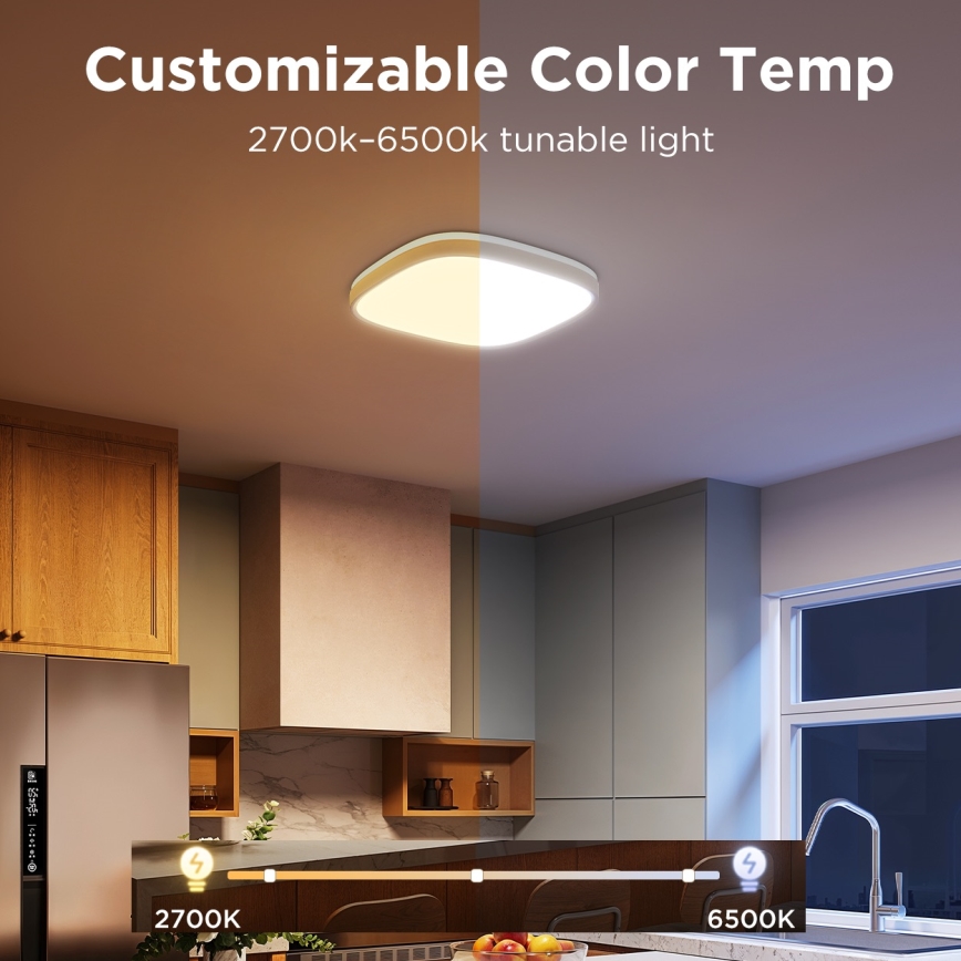 Govee - LED RGBIC Aptumšojama griestu lampa LED/24W/230V 2700-6500K Wi-Fi