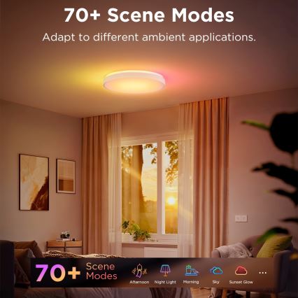 Govee - LED RGBIC Aptumšojama griestu lampa LED/49W/230V 2700-6500K Wi-Fi