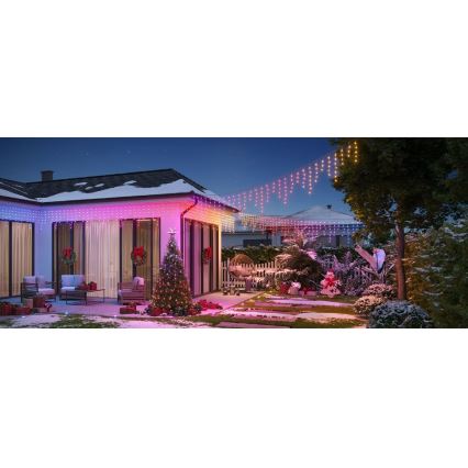 Govee - LED RGBIC Āra virtene Viedā leduspuķes 10m Wi-Fi Matter IP65