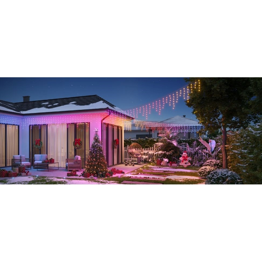 Govee - LED RGBIC Āra virtene Viedā leduspuķes 10m Wi-Fi Matter IP65
