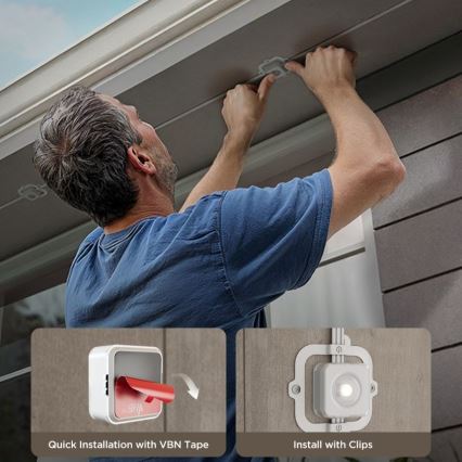 Govee - LED RGBIC virtene ar lejupgaismekļiem 30m Wi-Fi Matter IP67