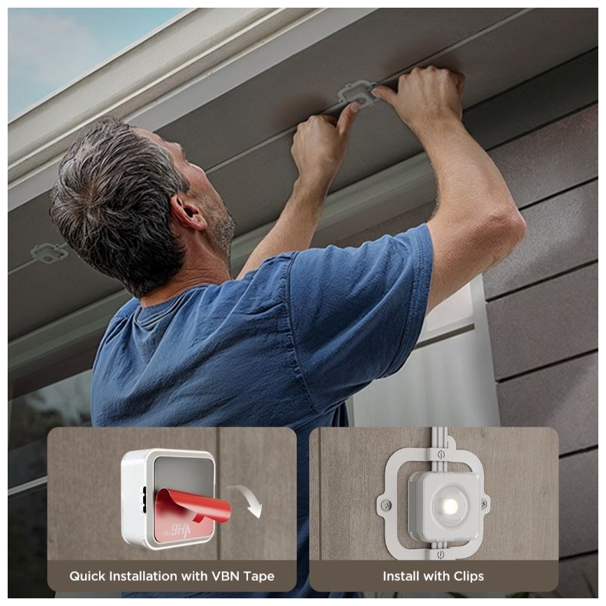 Govee - LED RGBIC virtene ar lejupgaismekļiem 30m Wi-Fi Matter IP67