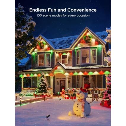 Govee - LED RGBIC virtene ar lejupgaismekļiem 30m Wi-Fi Matter IP67