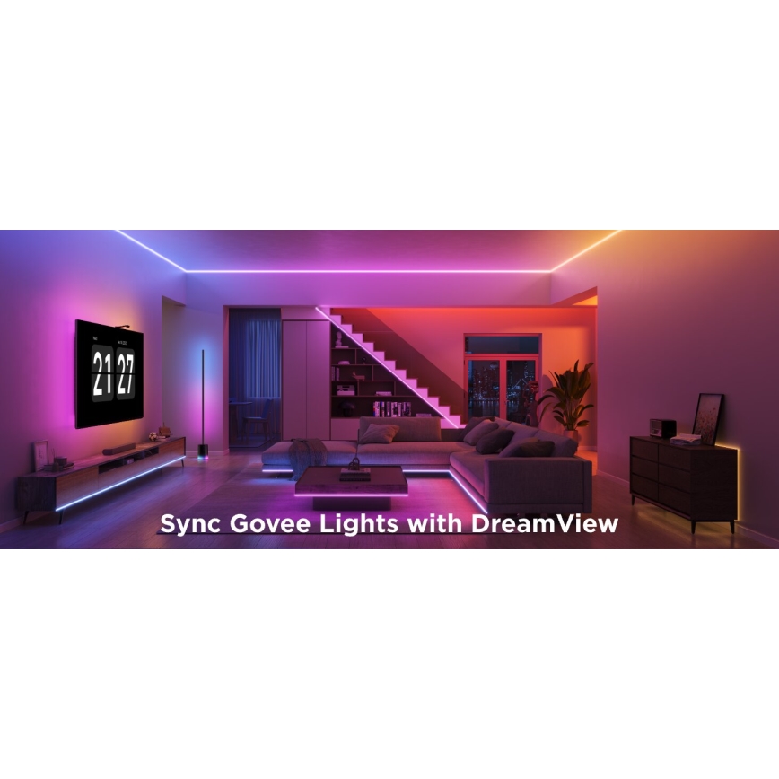 Govee - LED RGBICW Aptumšojama josla COB 3780 diodes 3m Wi-Fi Matter