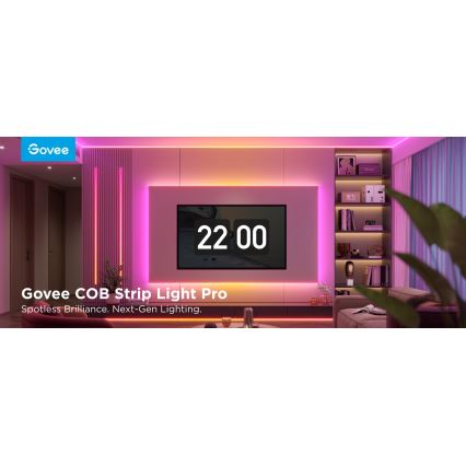 Govee - LED RGBICW Aptumšojama josla COB 3780 diodes 3m Wi-Fi Matter