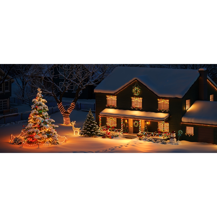 Govee - LED RGBICW Āra Ziemassvētku virtene 2700-6500K 20m Wi-Fi Matter IP66
