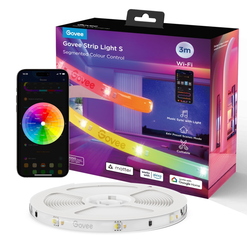 Govee - LED RGBICW dimmējama lente SMART PRO LED/12W/24V 3m Wi-Fi
