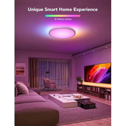 Govee - LED RGBICWW Regulējams griestu gaismeklis LED/29W/230V Ø 30 cm matēts Wi-Fi