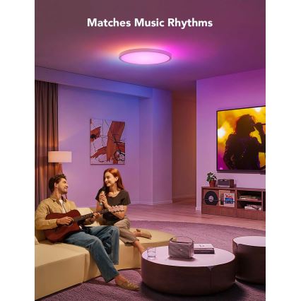 Govee - LED RGBICWW Regulējams griestu gaismeklis LED/29W/230V Ø 30 cm matēts Wi-Fi