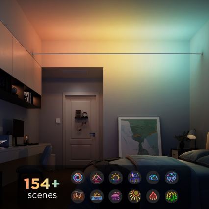 Govee - LED RGBICWW karājamā LED lente, 36W/24V, 4m, Skyline Matter, Wi-Fi