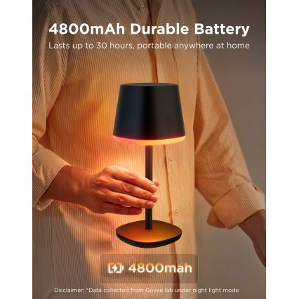 Govee - LED RGBICWW Regulējama galda lampa CLASSIC MATTER LED/10W/5V 4800mAh Wi-Fi