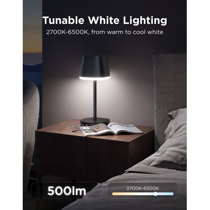 Govee - LED RGBICWW Regulējama galda lampa CLASSIC MATTER LED/10W/5V 4800mAh Wi-Fi