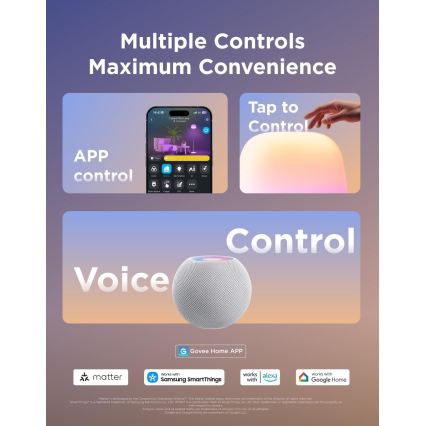 Govee - LED RGBICWW regulējama stāvlampa LANTERN MATTER LED/24W/230V Wi-Fi 160 cm