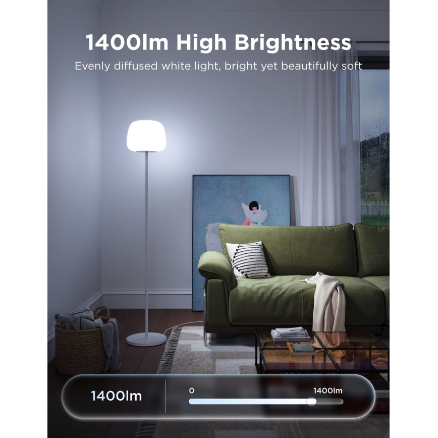 Govee - LED RGBICWW regulējama stāvlampa LANTERN MATTER LED/24W/230V Wi-Fi 160 cm