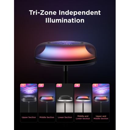 Govee - LED RGBICWW regulējama stāvlampa UPLIGHTER MATTER LED/24W/230V Wi‑Fi