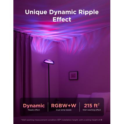 Govee - LED RGBICWW regulējama stāvlampa UPLIGHTER MATTER LED/24W/230V Wi‑Fi
