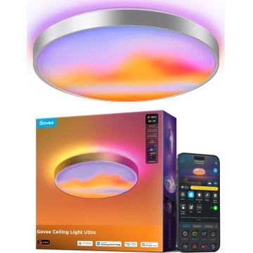 Govee - LED RGBICWW Regulējama griestu lampa LED/55W/230V Ø 53 cm Matter Wi-Fi