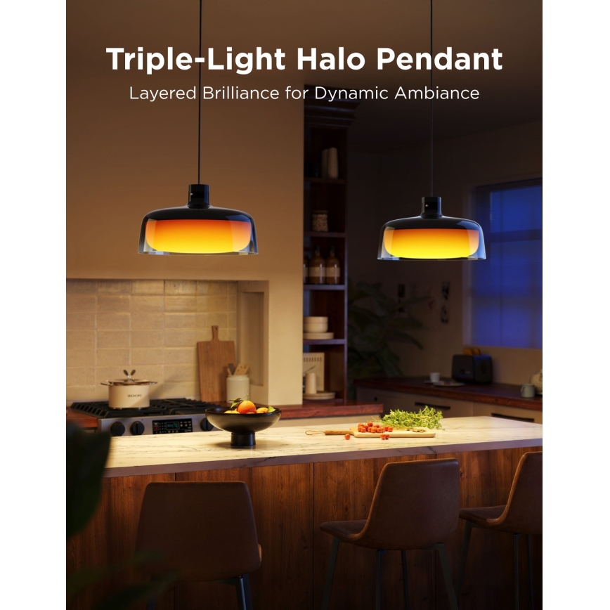 Govee - LED RGBICWW regulējama lustra uz troses LED/21W/230V Matter Wi‑Fi