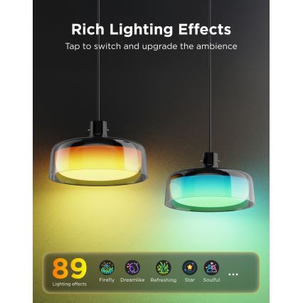 Govee - LED RGBICWW regulējama lustra uz troses LED/21W/230V Matter Wi‑Fi