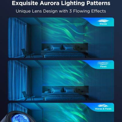 Govee - LED RGBW Galaxy Lampa Projector Pro Wi-Fi Matter