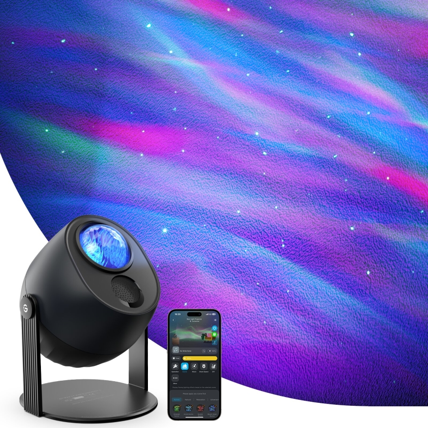 Govee - LED RGBW Galaxy Lampa Projector Pro Wi-Fi Matter
