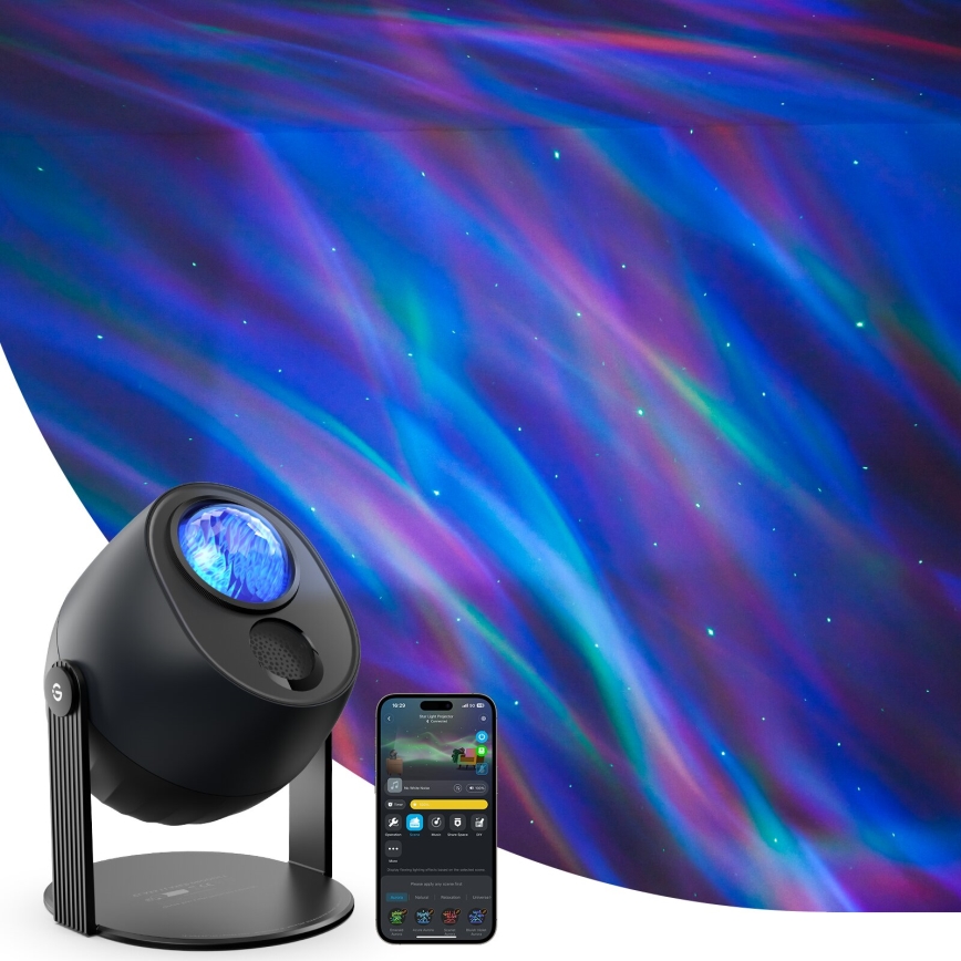Govee - LED RGBW Galaxy Lampa Projector Pro Wi-Fi Matter