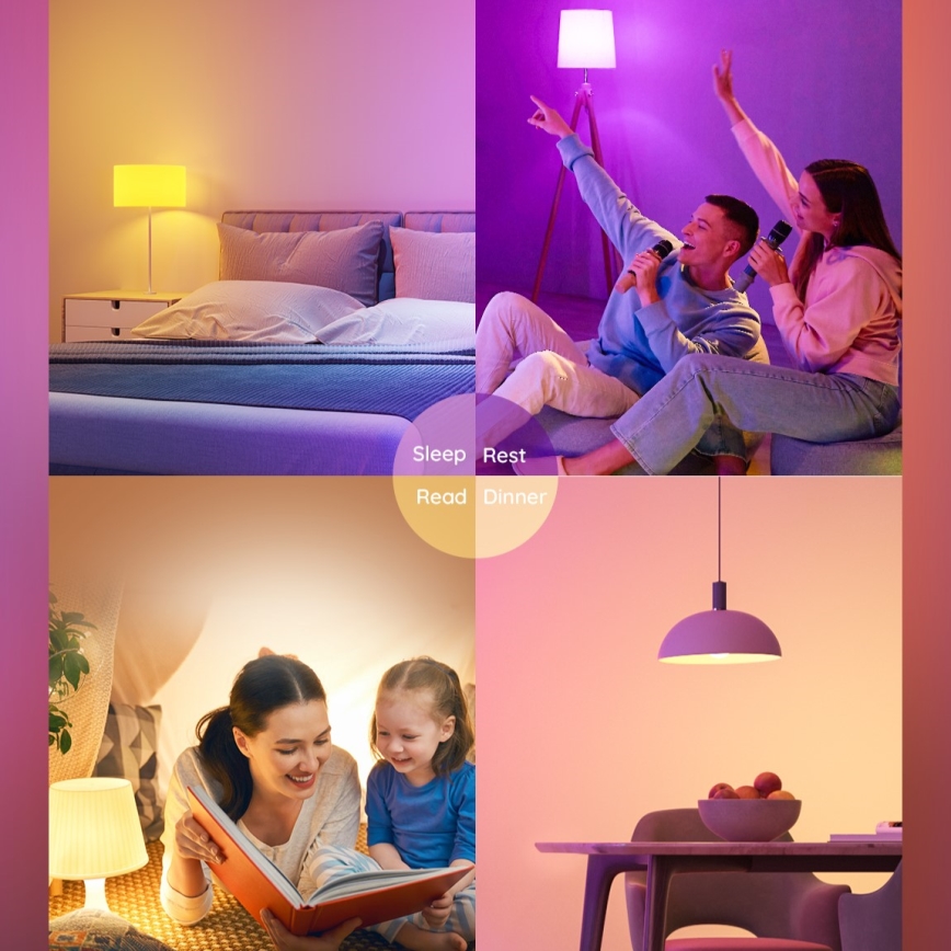 Govee - LED RGBWW Aptumšojama spuldze Smart E27/9W/230V 2700-6500K Wi-Fi