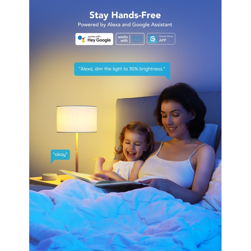 Govee - LED RGBWW Aptumšojama spuldze Smart E27/9W/230V 2700-6500K Wi-Fi
