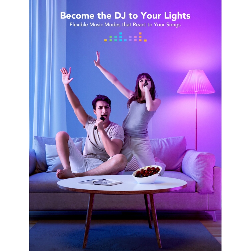 Govee - LED RGBWW Aptumšojama spuldze Smart E27/9W/230V 2700-6500K Wi-Fi