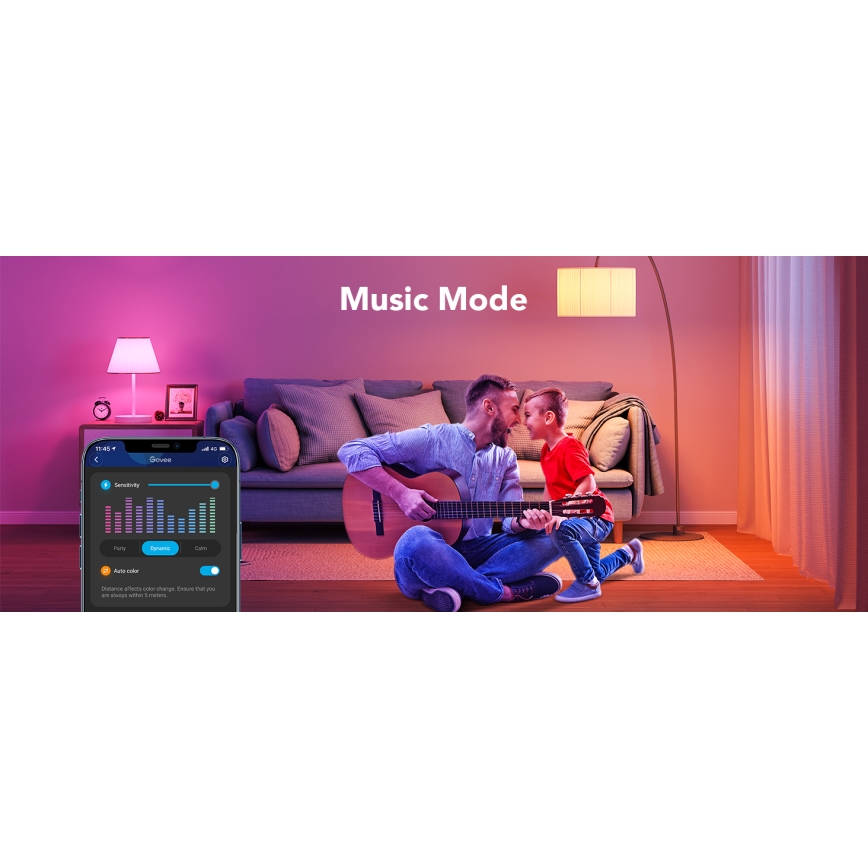 Govee - LED RGBWW Aptumšojama spuldze Smart E27/9W/230V 2700-6500K Wi-Fi