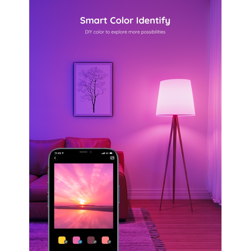 Govee - LED RGBWW Aptumšojama spuldze Smart E27/9W/230V 2700-6500K Wi-Fi