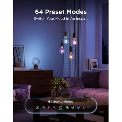 Govee - LED RGBWW regulējamā spuldze Smart MATTER G80 E27/5W/230V 2700-6500K Wi-Fi