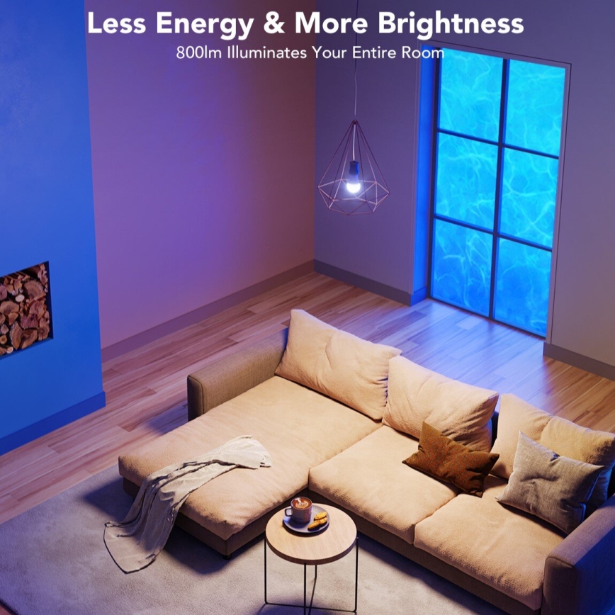 Govee - LED RGBWW Aptumšojama spuldze Smart MATTER E27/9W/230V 2700-6500K Wi-Fi