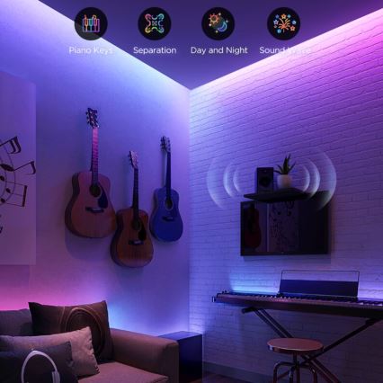 Govee - LED RGBWWIC Aptumšojama josla Strip Light 2 Pro 5m Wi-Fi Matter