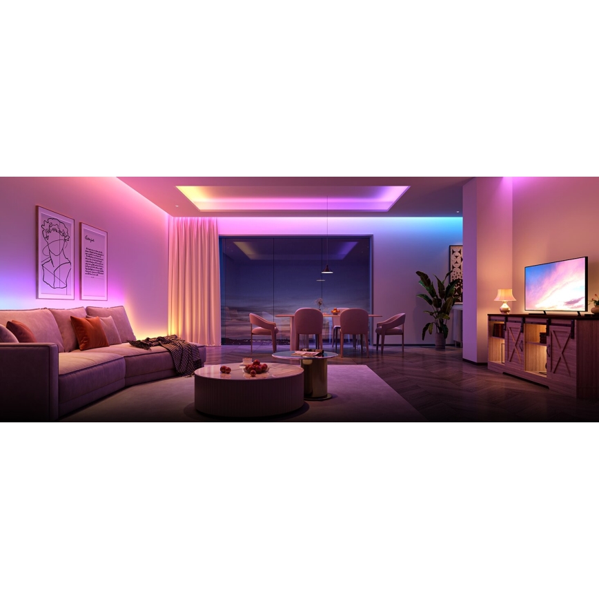 Govee - LED RGBWWIC Aptumšojama paplašinājums josla Strip Light 2 Pro 1m Wi-Fi Matter