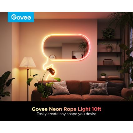Govee - Neon 2 MATTER elastīga LED lente 3m RGBIC Wi-Fi