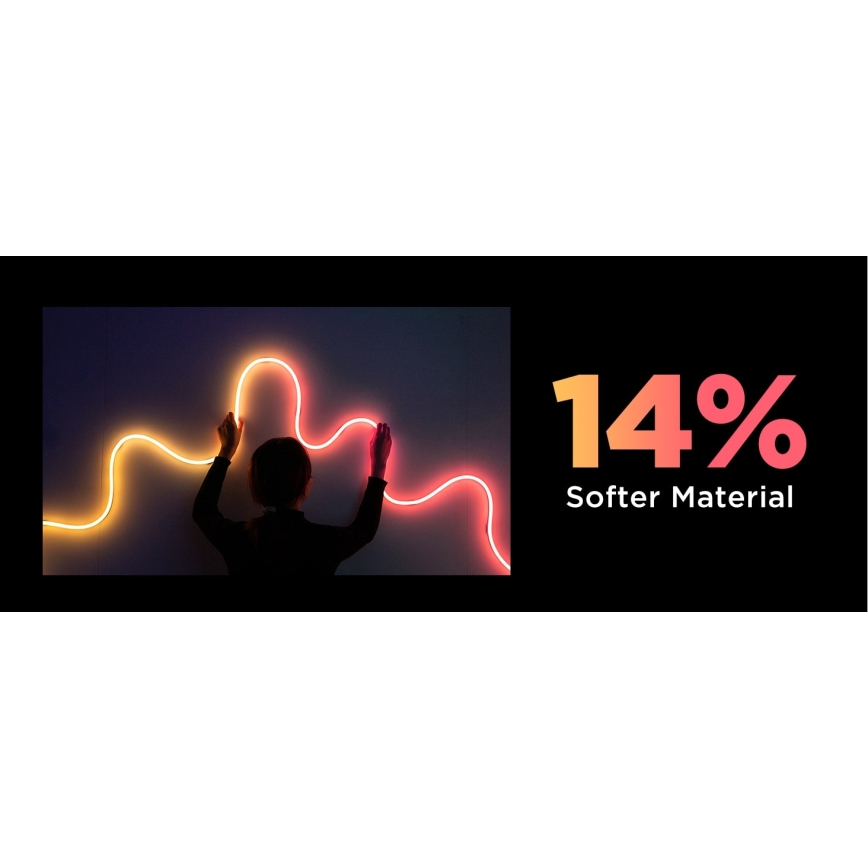 Govee - Neon 2 MATTER elastīga LED lente 3m RGBIC Wi-Fi