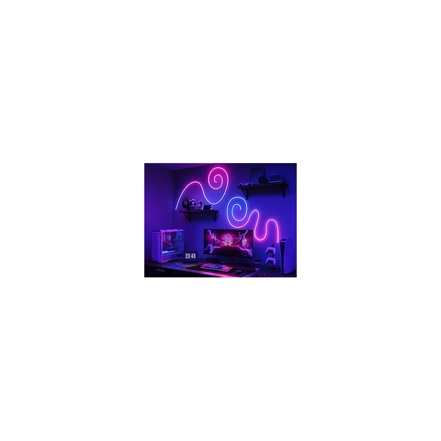 Govee - Neon 2 MATTER salokāma LED josla 5m RGBIC Wi-Fi IP67
