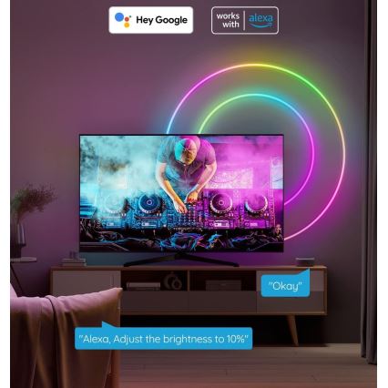 Govee - Neon SMART salokāma LED josla RGBIC 2m Wi-Fi IP67