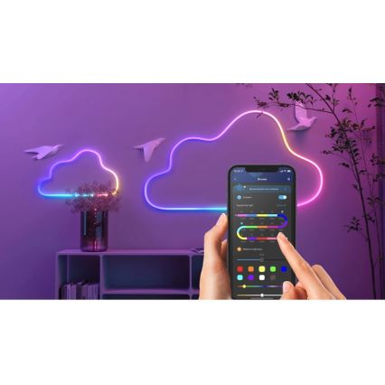 Govee - Neon SMART salokāma LED josla RGBIC 2m Wi-Fi IP67