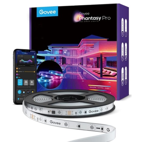 Govee - Phantasy Āra Pro SMART LED auklas 10m - āra RGBIC Wi-Fi IP65