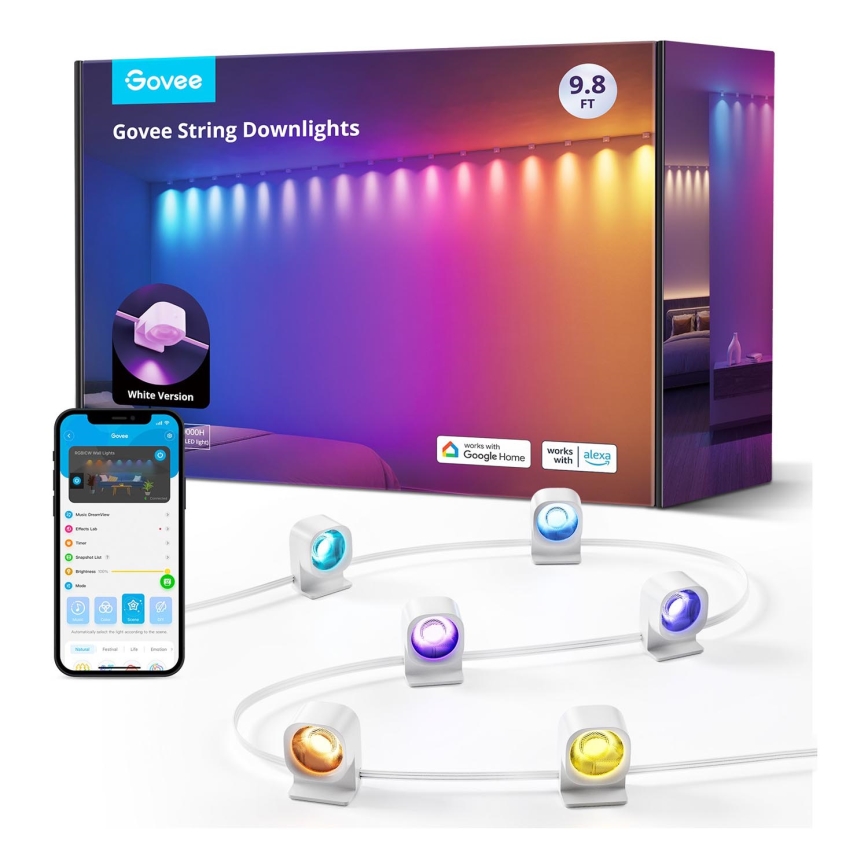 Govee - RGBIC LED Aukla Downlights 3m Wi-Fi