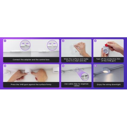 Govee - RGBIC LED Aukla Downlights 3m Wi-Fi
