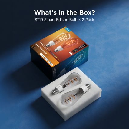 Govee - Komplekts 2x LED RGBWW dimmējama spuldze Smart MATTER ST64 E27/5W/230V 2700-6500K Wi-Fi