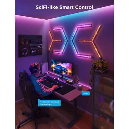 Govee - Smart Gaming (4+1) sienas lampa RGBIC Wi-Fi