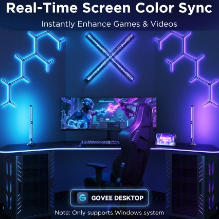 Govee - Smart RGBIC Gaming Pro gaismas paneļi Matter Wi-Fi