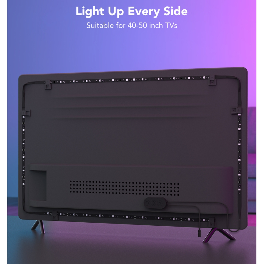 Govee - TV 40-50 SMART LED fona apgaismojums RGBIC Wi-Fi