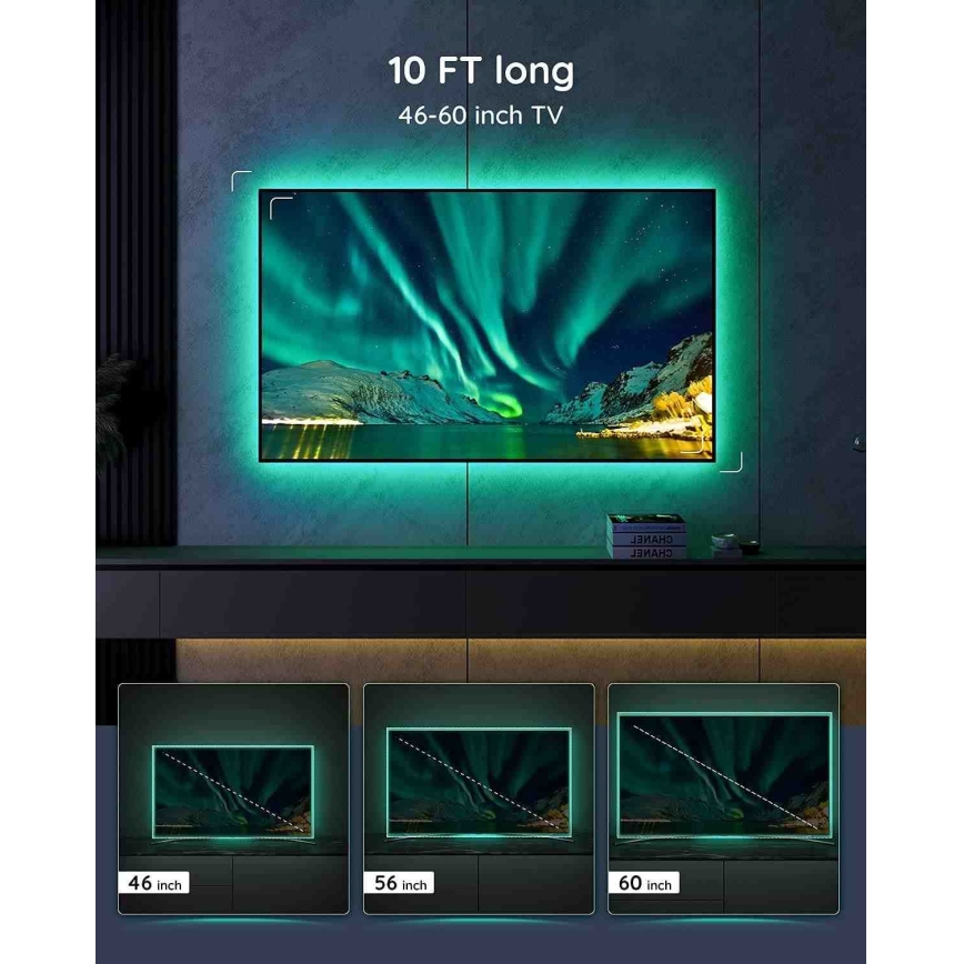 Govee - TV 46-60 Viedais LED apgaismojums RGB