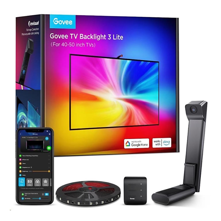 Govee - TV Backlight 3 Lite TV 40-50 SMART LED aizmugurējais apgaismojums RGBICW Wi-Fi IP67 +RC
