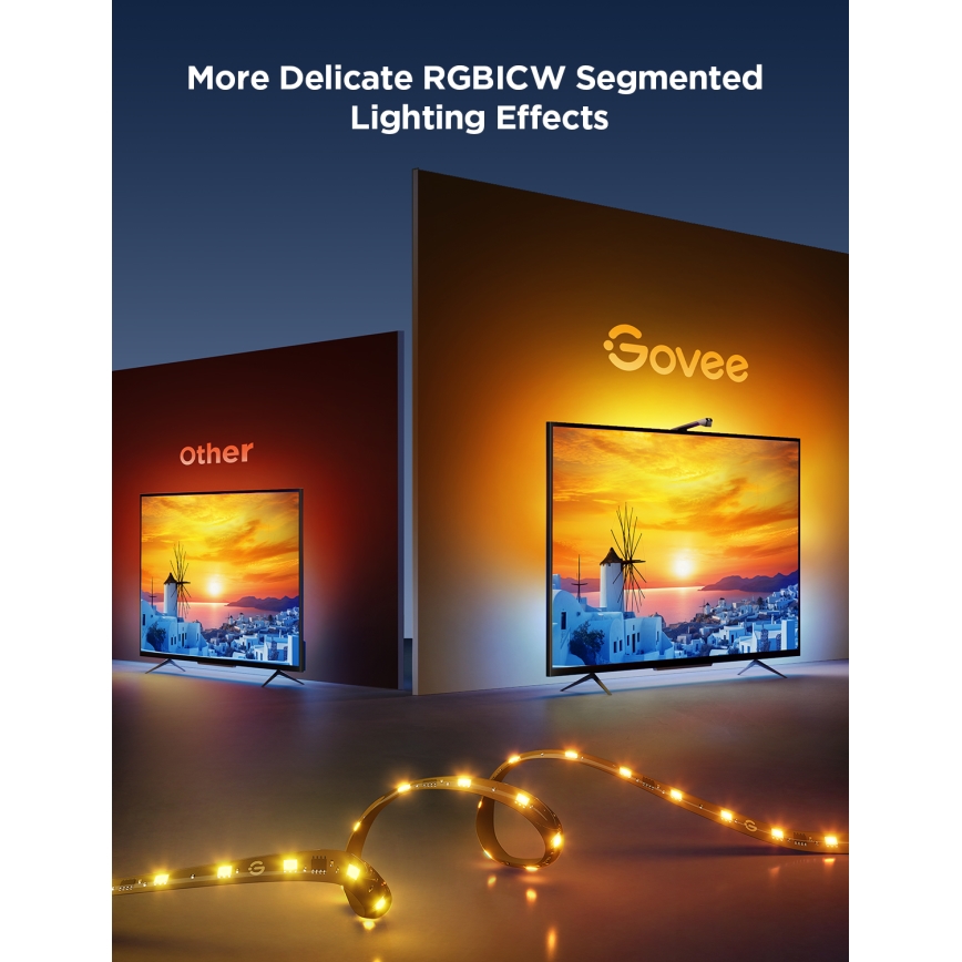Govee - TV Backlight 3 Lite TV 75-85" SMART LED aizmugurējais apgaismojums RGBICW Wi-Fi IP67